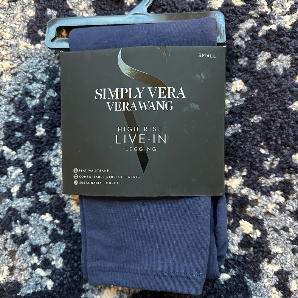 Simply Vera Vera Wang Live-In Leggings - Dark Blue